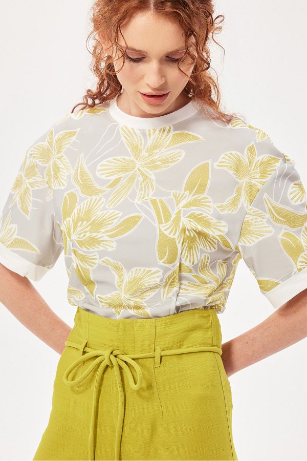 Berr-ın-Acid Colored Double Layer Knitted Blouse 1