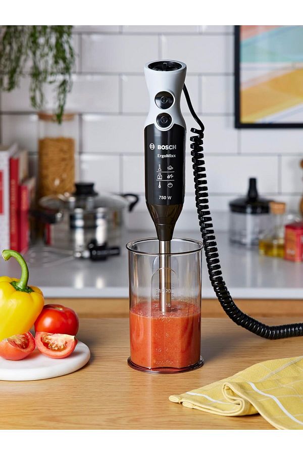Bosch ErgoMixx MSM67170 750 Watt Black Stainless Steel Hand Blender Mixing Foot and Ice Crushing Blade Trendyol