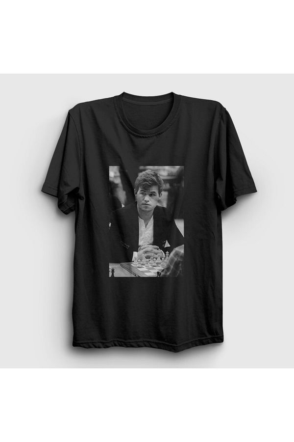 Presmono Magnus Carlsen Unisex Black Grand Chess T Shirt 424188tt Trendyol