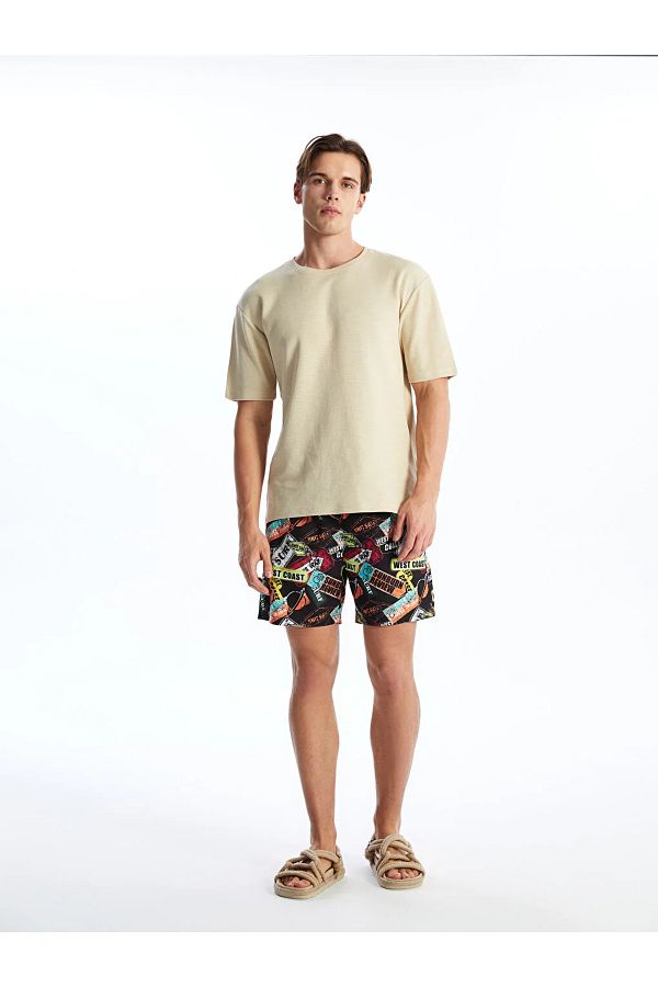 LC Waikiki-LCW SWIMWEAR Short Size Patterned Men's Swim Shorts 1