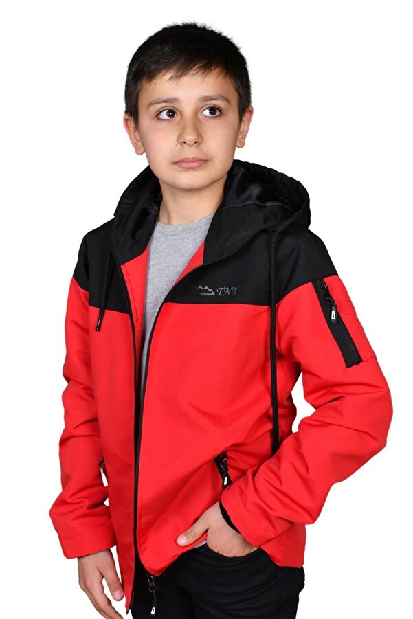 minikiss ERKEK  ÇOCUK SOTİNA KUMAŞ SU GEÇİRMEZ KAPŞONLU ASTARLI YAĞMURLUK