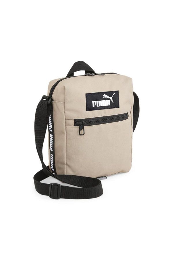 Puma-حقيبة كتف للرجال باللون البيج المحمول من EvoESS 1