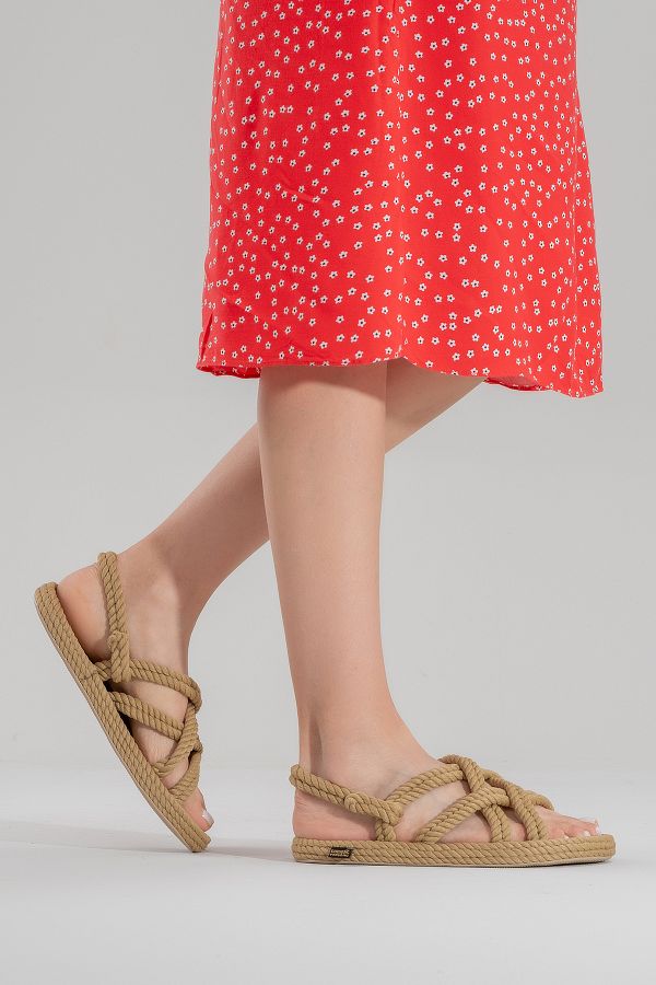 Atakoy Ayakkab Bodrum Women s Rope Sandals Rubber Sole Trendyol