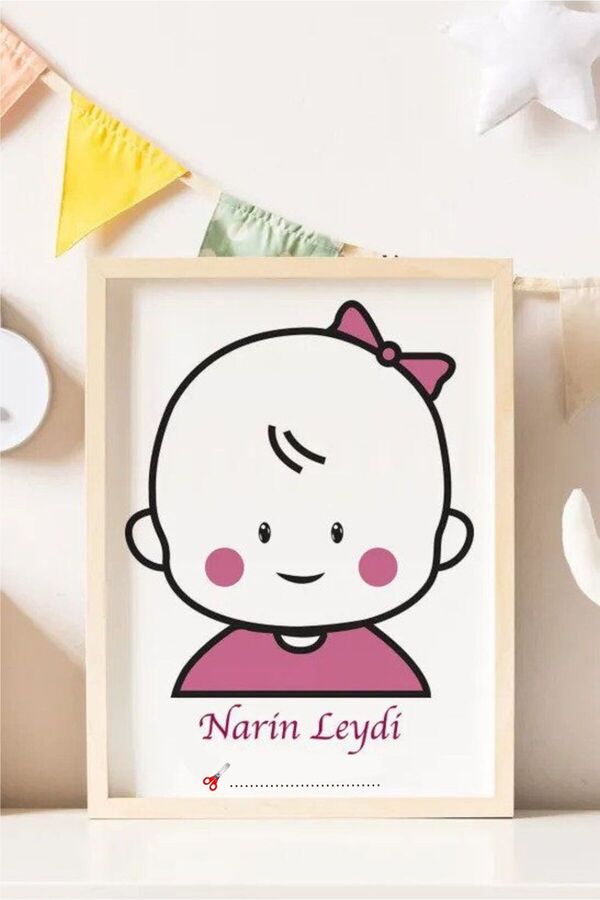 43 cici süsler organizasyon İlk Saçım Çerçevesiz Bebek Anı Kartı İle Bebeğimin İlk Saç Hatırası  2 Adet  A5 EBATLARINDA