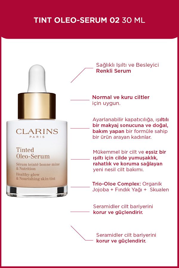 Clarins-TINT OLEO-SERUM 02 30ML - Color Moisturizing Serum 1
