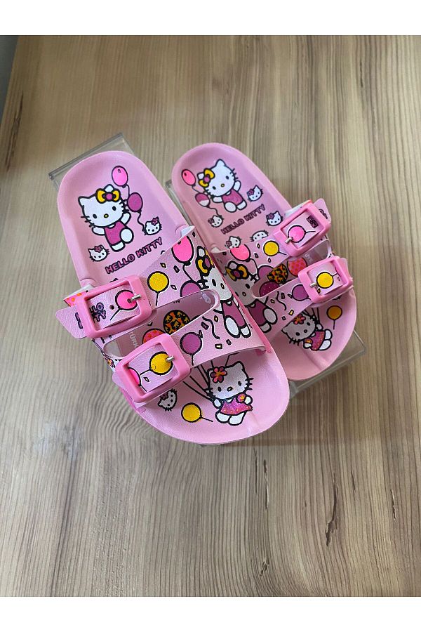 Eylül Spor-Hello Kitty cu model Talpă anti-alunecare Mare Plajă Piscina Baie Grădină Papuci pentru fete 1