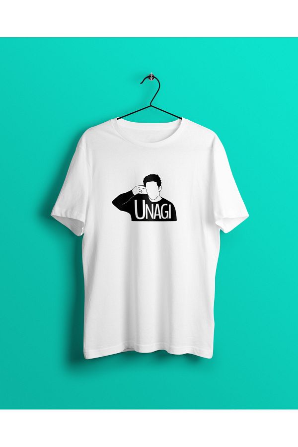 YEACHY-White Friends Unagi Printed T-Shirt 1