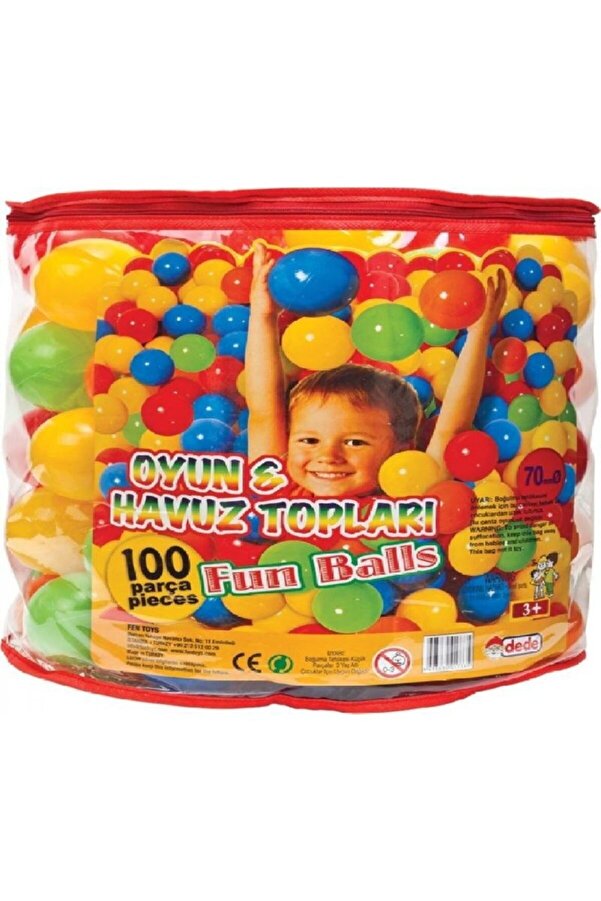 DEDE Oyuncak Oyun Ve Havuz Topu 9 Cm (100 Lü) 01755