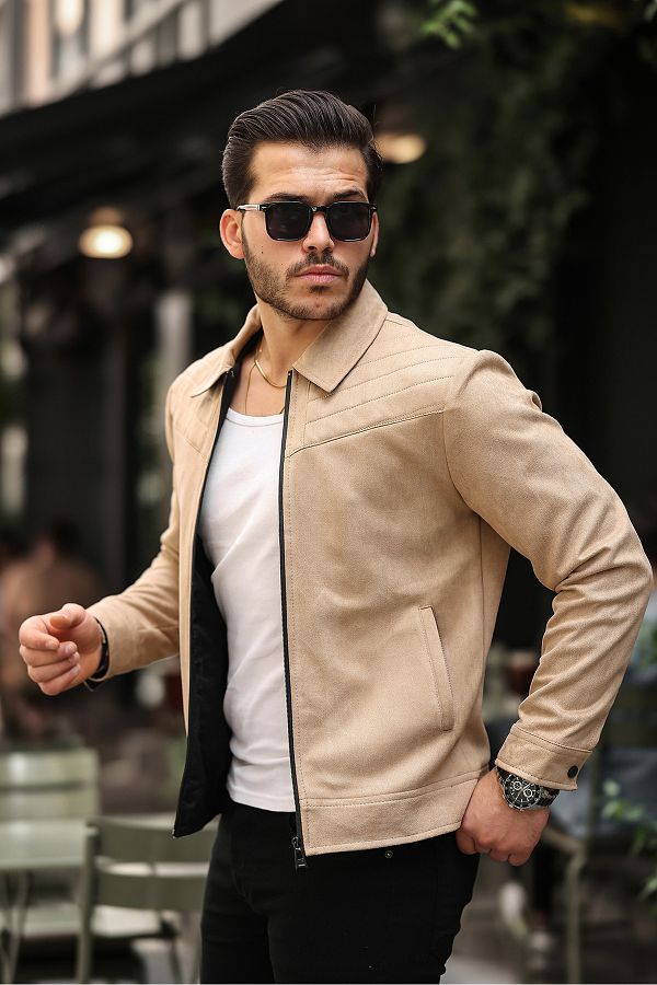 MANMARK New Season Suede Men s Spring Jacket Trendyol
