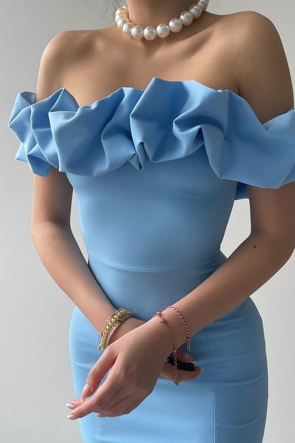 Light blue pencil dress clearance