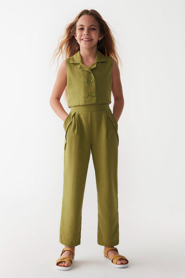 Girls olive vest on sale