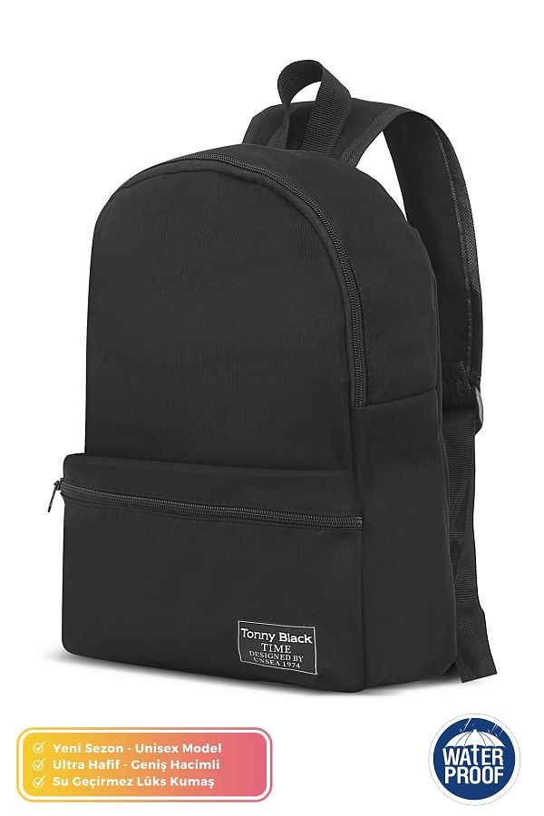 Black waterproof school bag deals