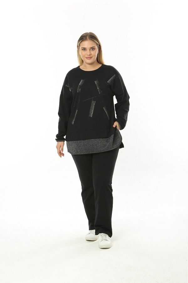 Plus size sweatsuit set sale