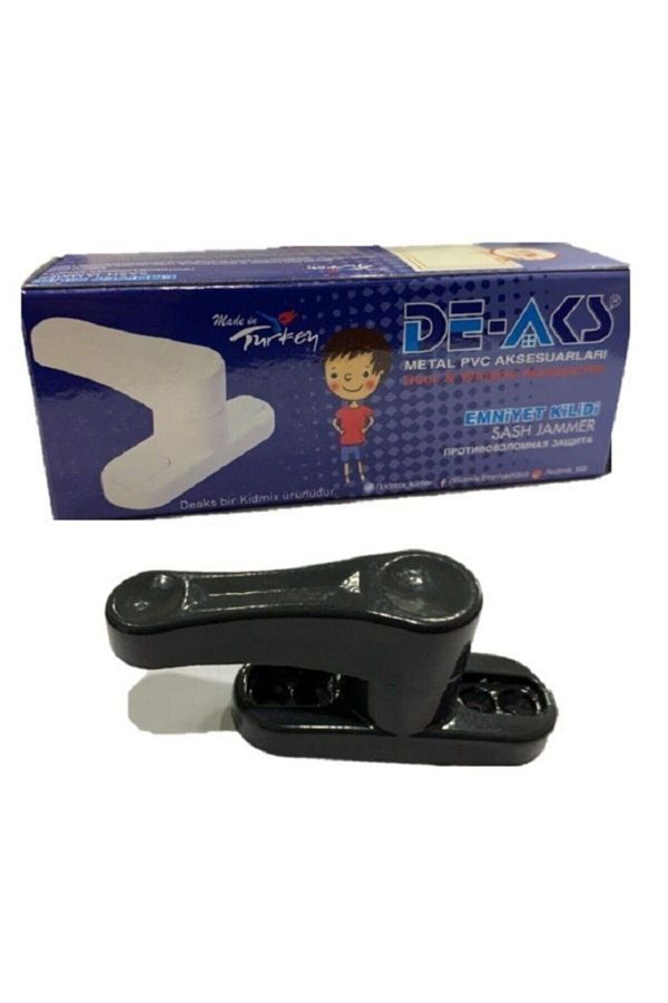 Deaks-Anthracite Gray Child Safety Lock PVC Door Window Burglar Lock 1