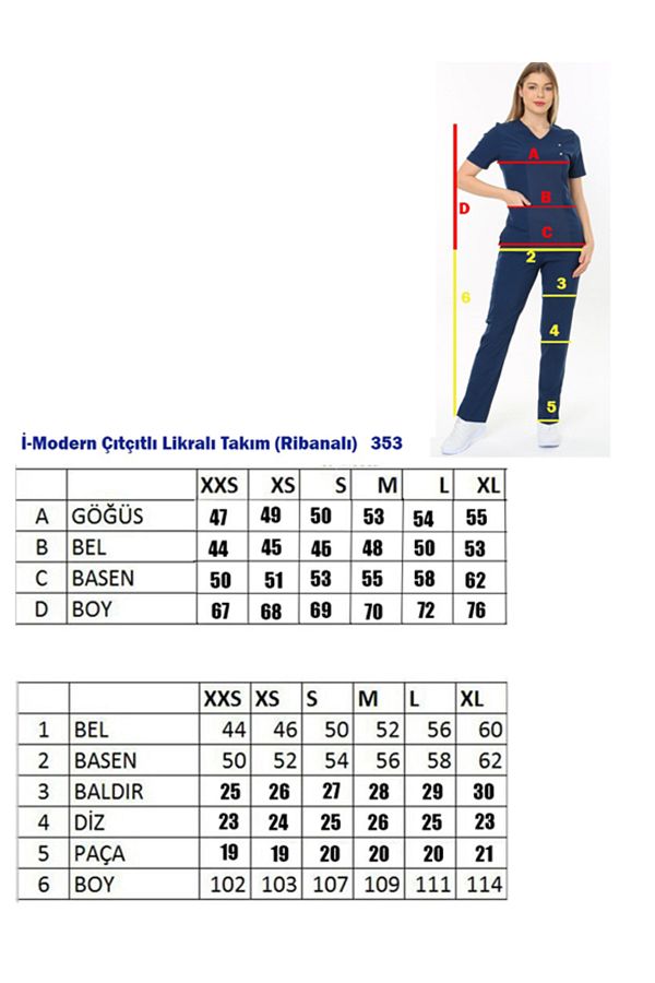 İBA MEDİKAL-I-Modern Snap-On Lycra Suit (Ribana) Doctor/Nurse Jersey Surveying Suit 1