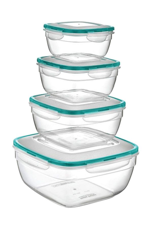 Holiday-Fresh Box Storage Container Set 0.6lt+1lt+1.7lt+4.0 lt 4 pcs 1