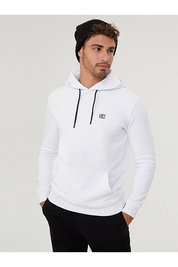Loft White Regular Fit Men s Sweatshirt Lf2023028 Trendyol