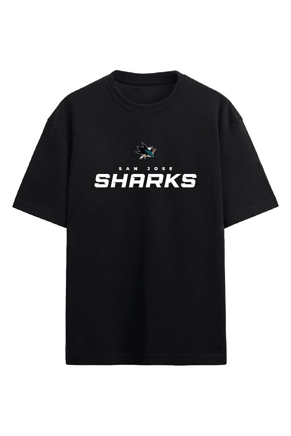 BA Sportswear-NHL San Jose Sharks Ice Hockey Oversize T-Shirt 1