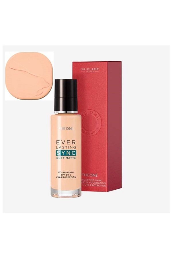Oriflame-The One Everlasting Sync Soft Water and Flow Resistant UVA Protection Matte Foundation 10 SPF 1
