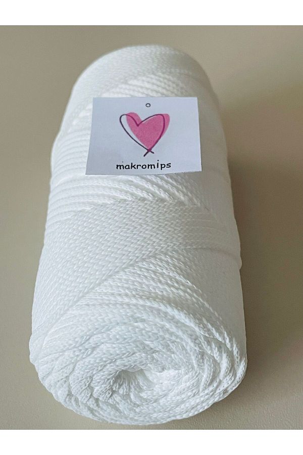 Makromİps-1.Quality Premium Polyster Macrame Thread - 100g 1.5mm Hobby Hand Knitted Bag 1