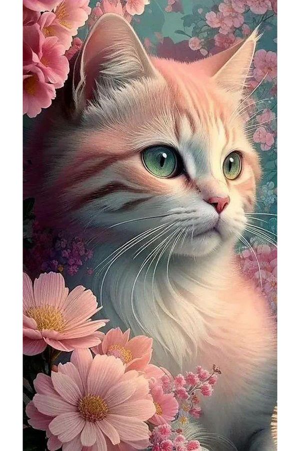 dialands-30x53cm Pink Cat - DM179 1