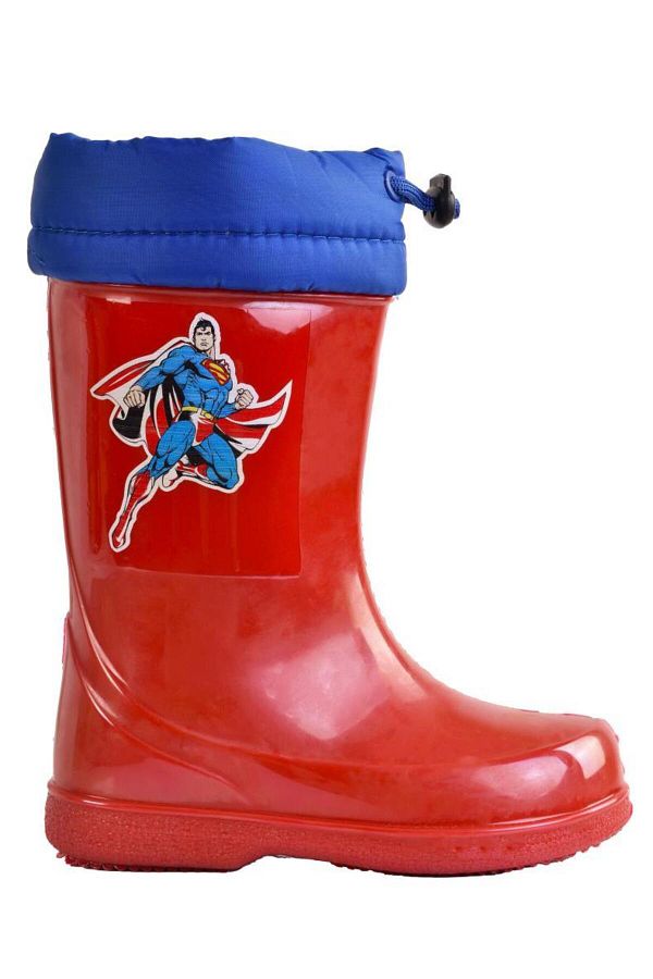 Superman rain boots top