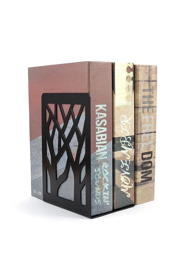 3art Metal-حامل كتب داعم للكتب على شكل شجرة، مجموعة إكسسوارات ديكور للمنزل والمكتب مكونة من قطعتين 1