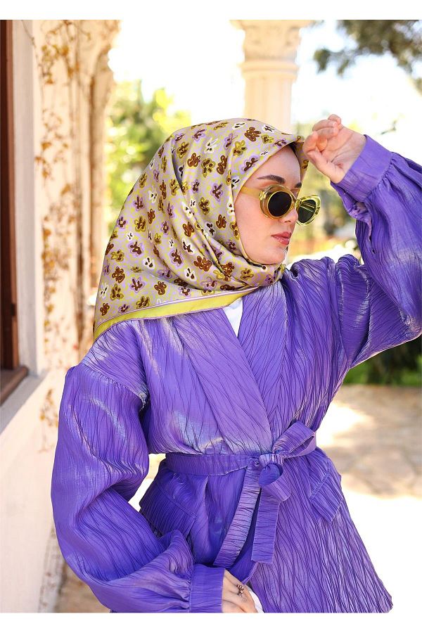 Lilac silk scarf best sale