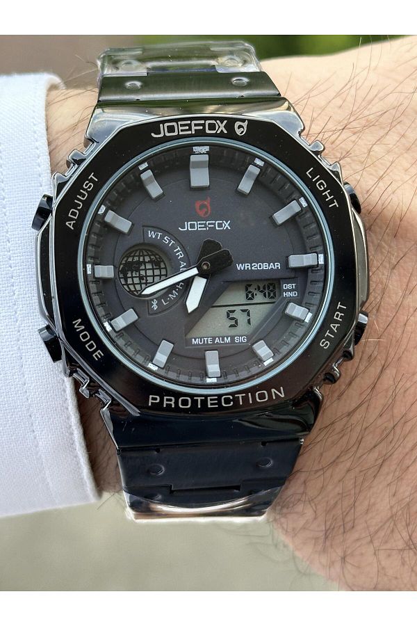 Joefox-Suitable for Sports Use - Analog and Digital Clock, Alarm, Stopwatch and Feeding Functions 1