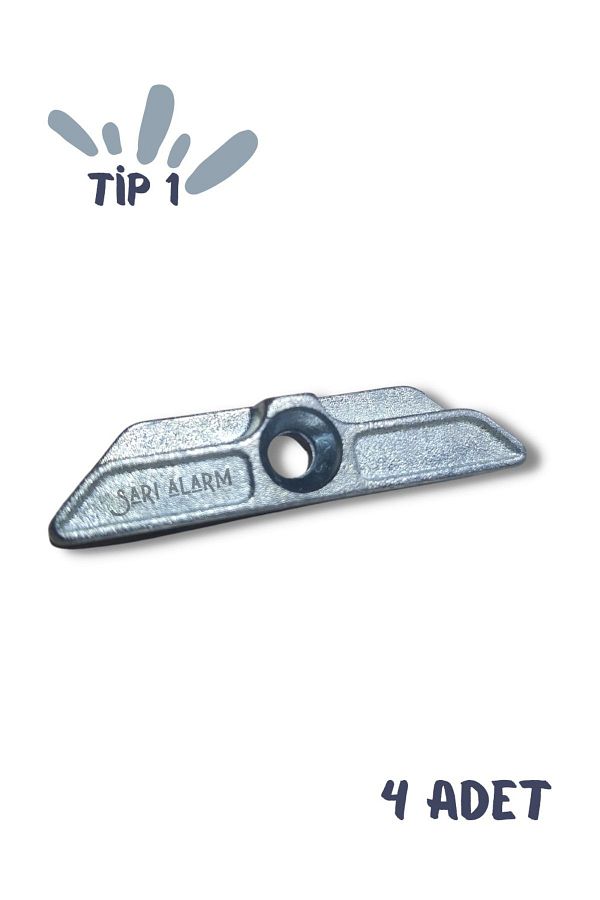 sarıalarm-PVC (Pimapen) Door & Window Spaghetti Component Type 1 (4 Pieces) 1