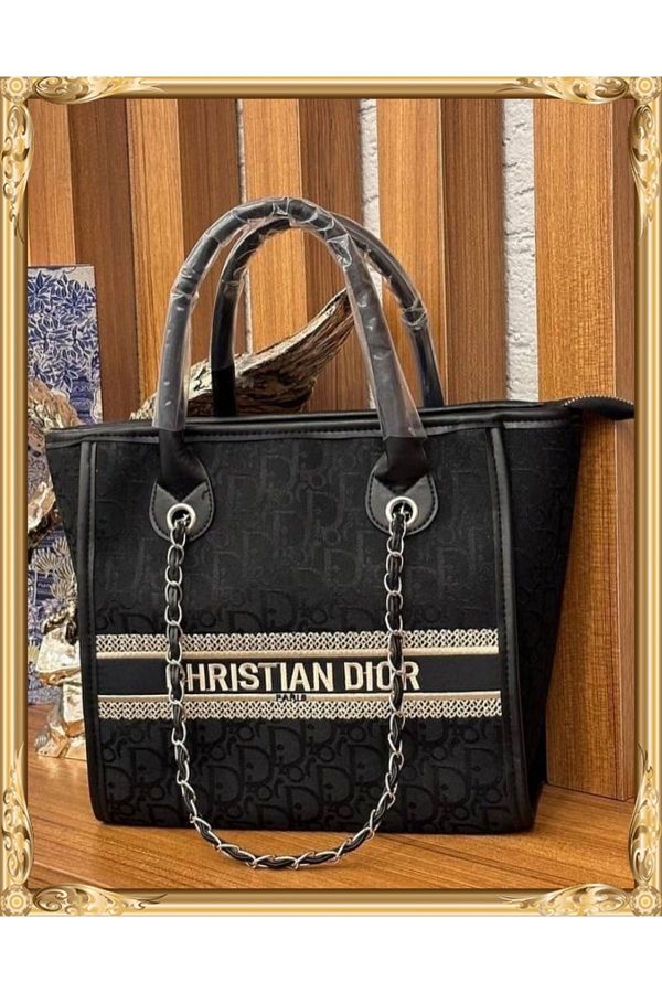 D AMOND BAG Christian Dior Mix Pattern Chain Detailed Arm Bag Trendyol