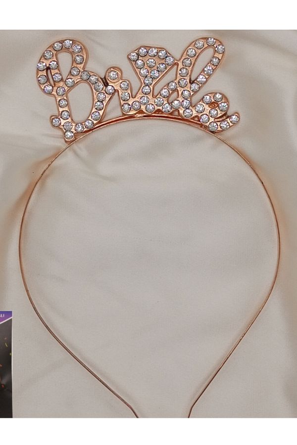 ELGALA-BRIDE Written Metal Stone Crown Decoration Crown 1