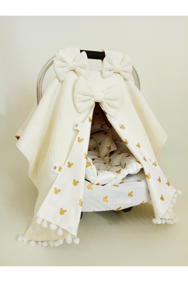 Wenaris Çift Taraflı Puset Örtüsü puset minderi puset çarşafı