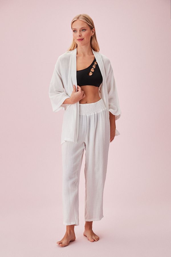 SUWEN-Jasmine Jasmin Eleganckie spodnie plażowe 1