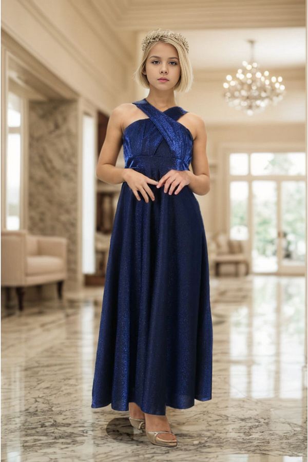 Joui Co 9 13 Years Teenage Girl Graduation Evening Dress and Gown Dress Trendyol