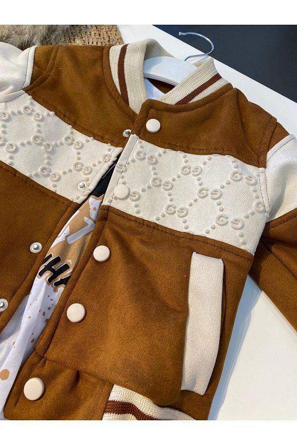 Suede jacket kids top