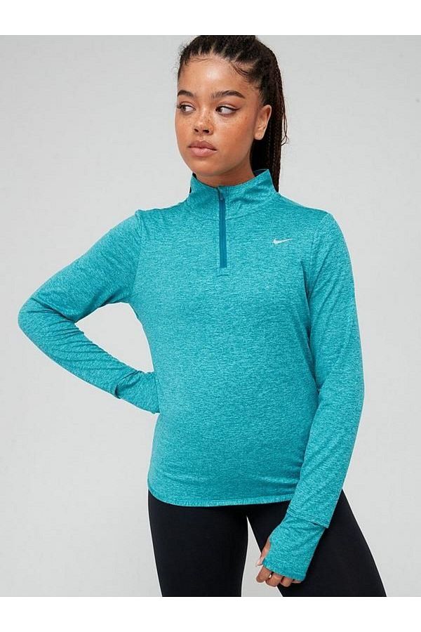 Nike-Dri-Fit Swift Element UV - 1/4-Zip Women's Running Top, Long Sleeve 1