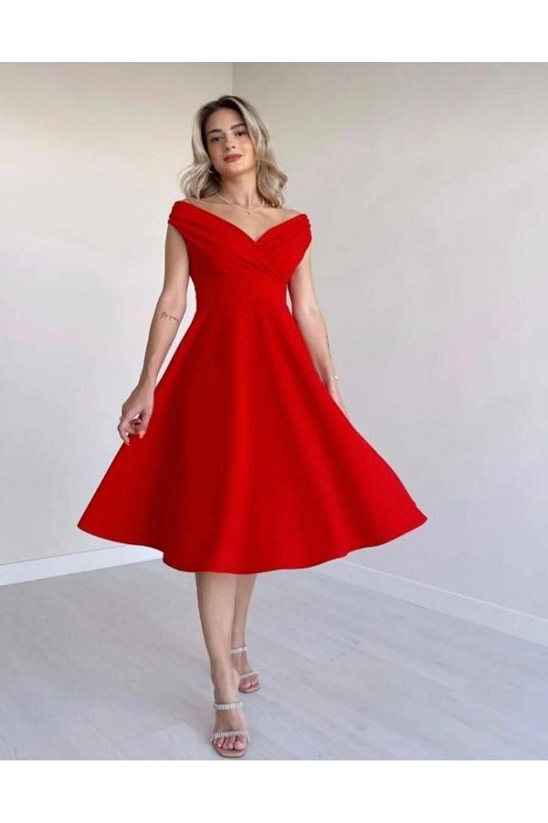 Aqua brand off the shoulder dress clearance
