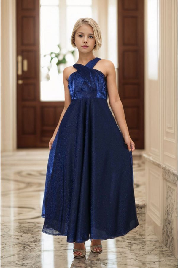 Joui Co 9 13 Years Teenage Girl Graduation Evening Dress and Gown Dress Trendyol