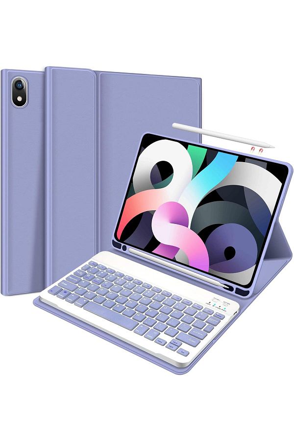 ESR-2022 ايباد 10.الجيل 10.9 A2696 A2757/77 حافظة لوحة مفاتيح Qwerty تركية متوافقة مع إضاءة RGB 1