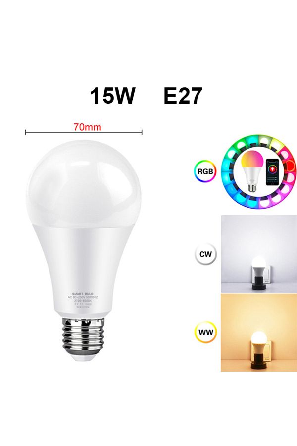 Choice-AVATTO Tuya WiFi Smart Light Bulb, E27 RGB LED Lamp Dimmable,Smart Life APP Remote Control, Voice... 1