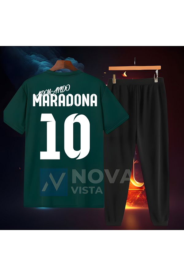 Biy Store-Diego Maradona Argentina Millitakim Jersey - Unisex Football T-Shirt and Tracksuit Set 1