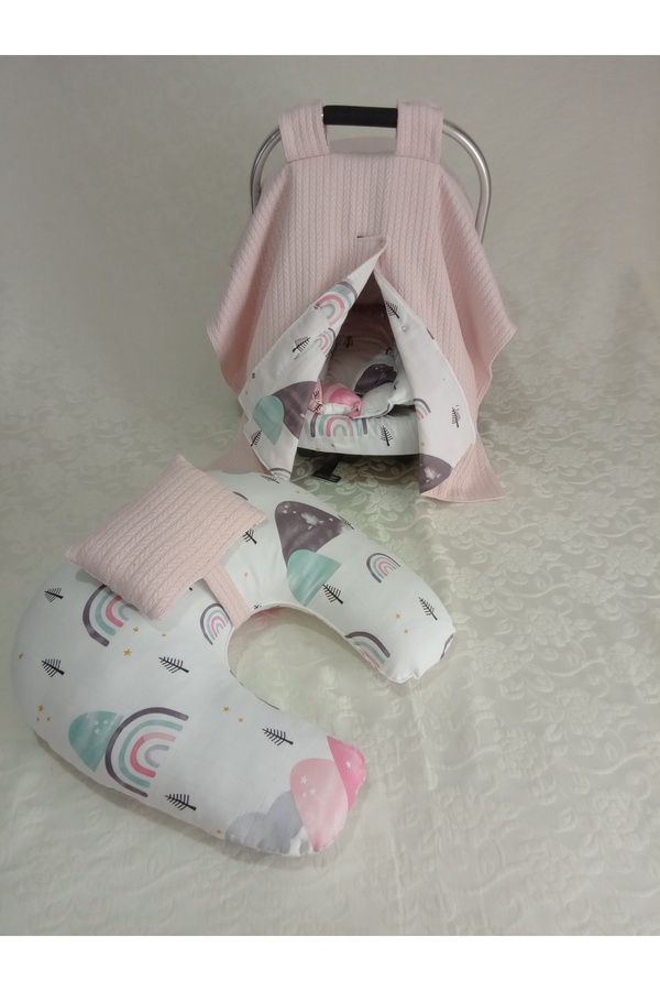 Wenaris Çift Taraflı Puset Örtüsü puset minderi puset çarşafı emzirme yastığı