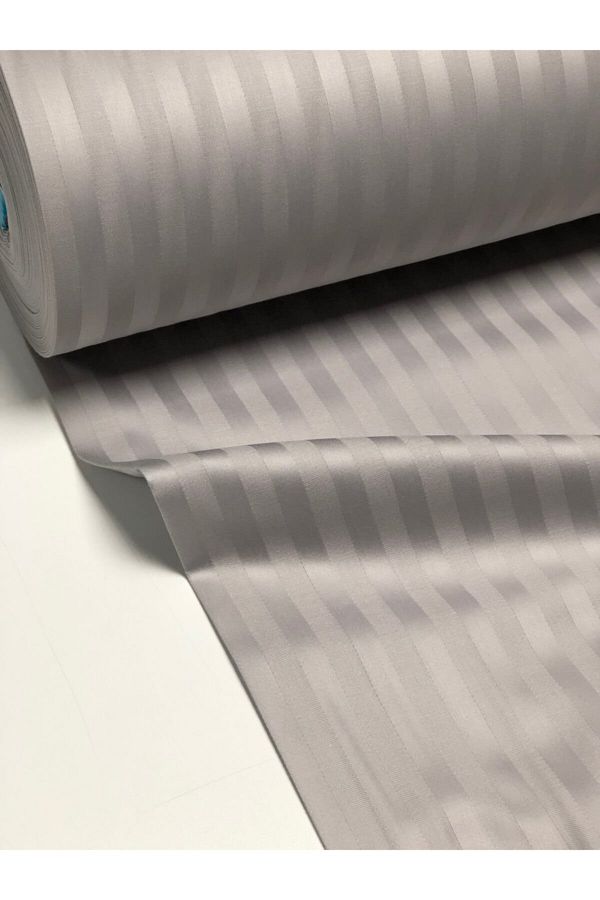 FAAL-King Size, Striped Cotton Satin Sheet And Pillowcase 1