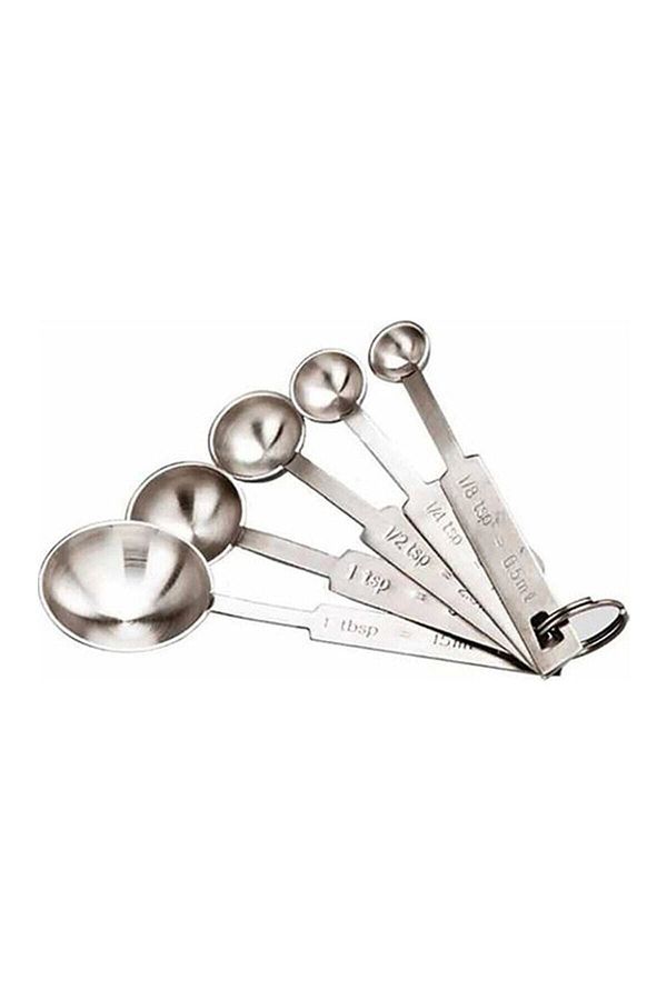 Bradley-Set of 5 Stainless Steel Measuring Spoons - Multicolor 1