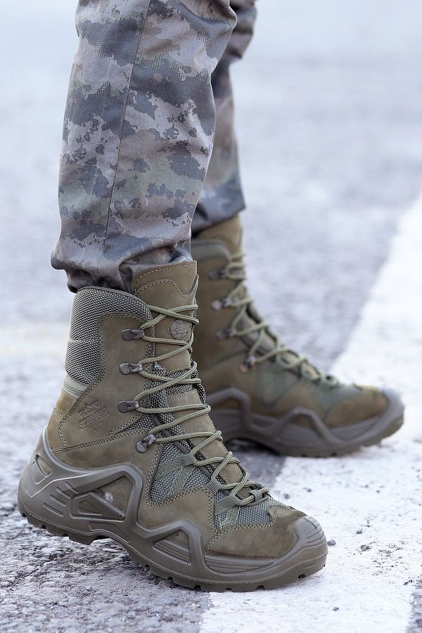 Scooter P1490 Meridyen Waterproof Leather Men s Military Boots Shoes Trendyol