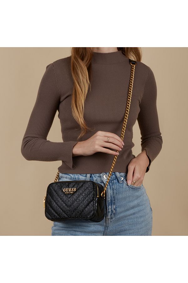 Guess Jania Damen Umhangetasche Schwarz Hwga91 99140 bla Trendyol