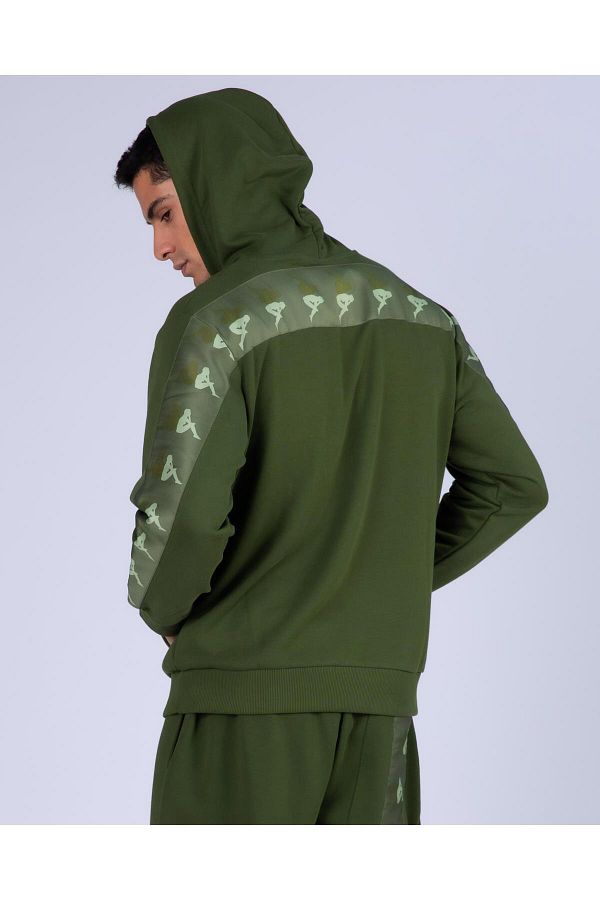 Kappa 222 Banda 10 Lirt Men s Green Regular Fit Hoodie Trendyol