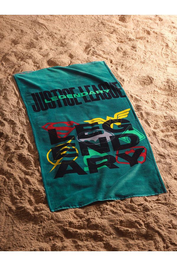 Warner Bross-Warner Bros Justice League - Cotton Velvet Printed Beach Towel 1