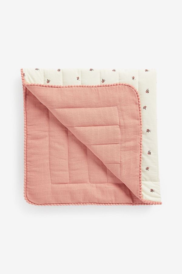 Next Baby Pink Quilted Baby Blanket 100 Cotton Trendyol